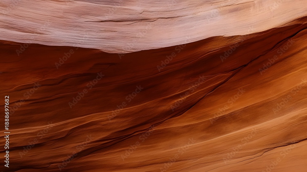 Obraz premium The sandstone canyon walls display beautiful textures and swirling patterns with warm earth tones, creating an abstract and visually appealing nature background.