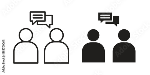 Consulting icon vector illustrations. vector glyph flat icons