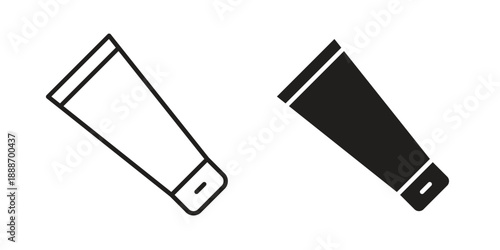 Cosmetic tube icon vector illustrations. vector glyph flat icons