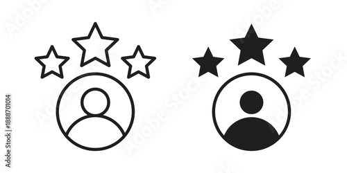 Customer satisfaction icon vector illustrations. vector glyph flat icons