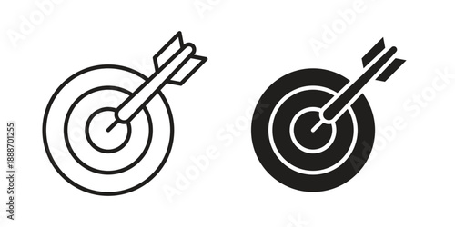 Darts icon vector illustrations. vector glyph flat icons