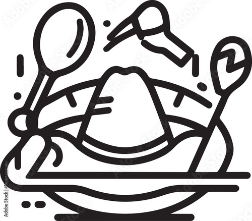 Mexican fiesta composition with traditional sombrero hat maracas and musical equipment