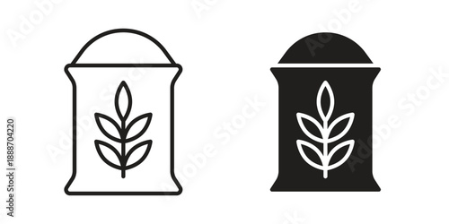 Flour bag icon vector illustrations. vector glyph flat icons