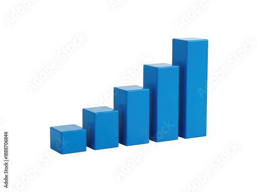 Blue 3d bar chart graph with increasing bars on transparent background Free Download Blue 3d bar chart graph with increasing bars on transparent background - GFXLoad