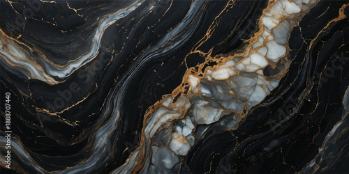 A winter stream flow creates a natural grunge design with the brown texture of the stone and the sand pattern along the rock wall of the river creek water