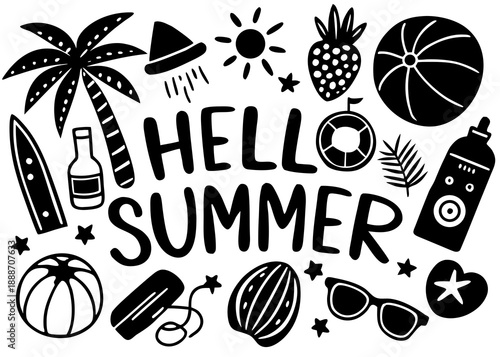 Welcome to a tropical summer vacation Vector