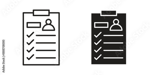 Job description icon vector illustrations. vector glyph flat icons