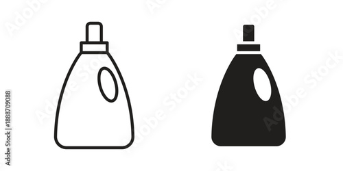 liquid detergent icon vector illustrations. vector glyph flat icons