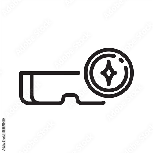 Metaverse Marketplace simple line icon