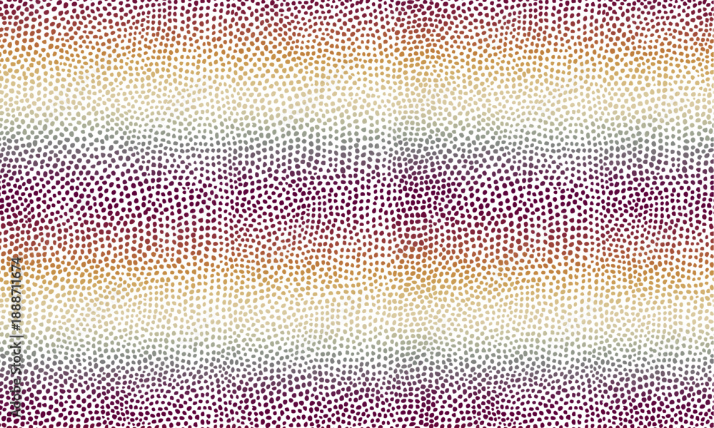 Fototapeta premium Seamless abstract geometric pattern. Ethnic tribal style with colorful small dots on overlay white background. Decorative mosaic. Vector illustration.