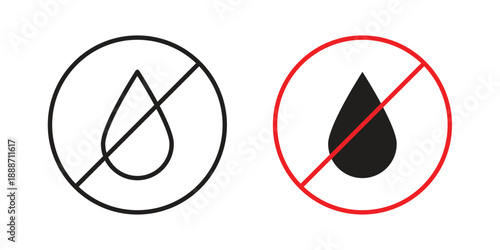 Oil free icon vector illustrations. vector glyph flat icons