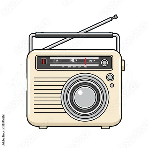 Professional Radio Host Speaking into Microphone in Studio