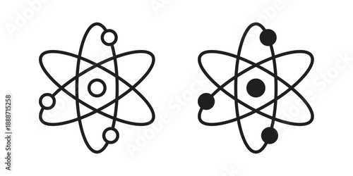 Science icon vector illustrations. vector glyph flat icons