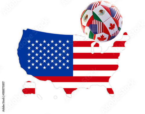 shape of the map of the USA...