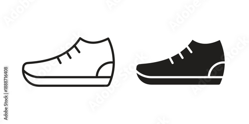 Shoes icon vector illustrations. vector glyph flat icons