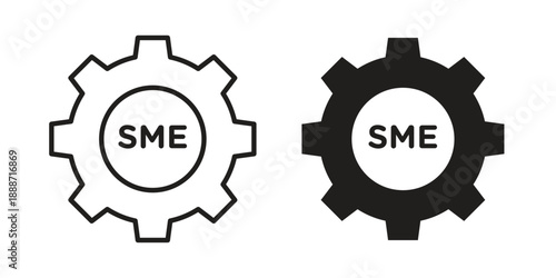 SME icon vector illustrations. vector glyph flat icons