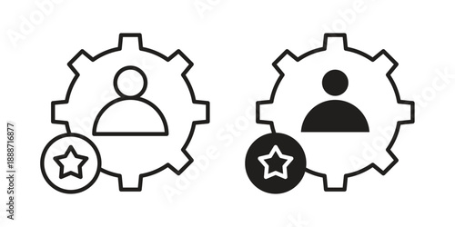 Skills icon vector illustrations. vector glyph flat icons