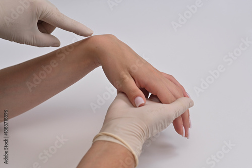 Obraz na płótnie hygroma on arm