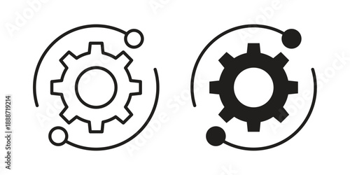 Technical icon vector illustrations. vector glyph flat icons