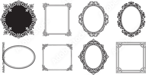 Silhouettes of male and female figures in varied professional and casual outfits for fashion reference, gender representation, and workplace attire illustration