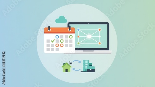 Seamless hybrid work management with efficient digital scheduling and remote collaboration tools