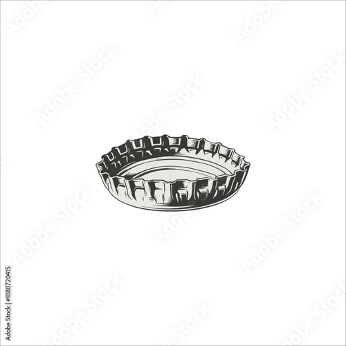 bottle cap drawing artwork handmade illustration