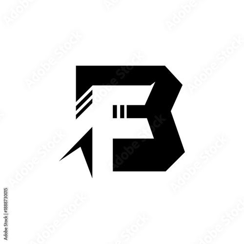 modern fb letter logo design	