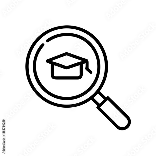 vector magnifying glass icon