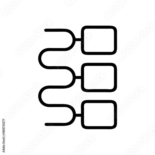 vector icon of the connection of elements