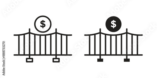 Bridging loan icon vector logo design element. Vector emblem template.