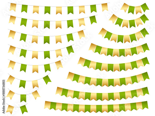 ガーランド谷、曲線、m金4黄緑