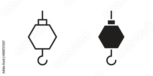 Crane icon vector logo design element. Vector emblem template.