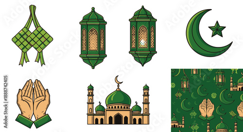 Islamic Cultural Symbols and Architecture Elements Compilation Image_fx (12).svg