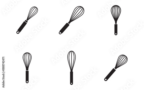 Collection of Whisk Utensils for Cooking