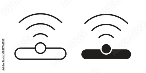 Infrared icon vector logo design element. Vector emblem template.