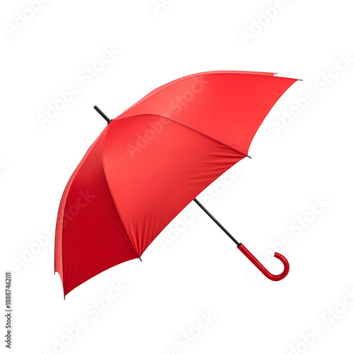 red umbrella isolated on white