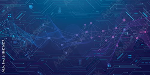 Molecular abstract structure background. Scientific vector illustration with molecule DNA. Medical, science and technology concept