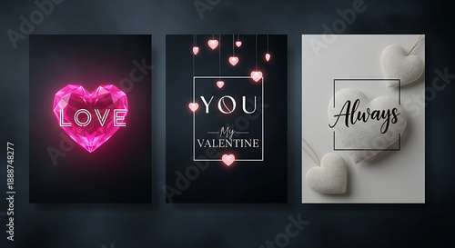 Valentine's Day celebration with love hearts and hearts floating around beautifully