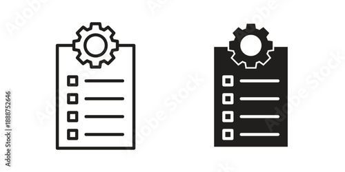 Requirements icon vector logo design element. Vector emblem template.