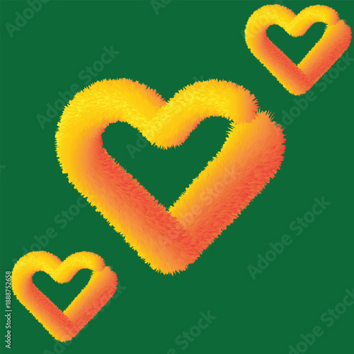 The background is a solid, dark green color.