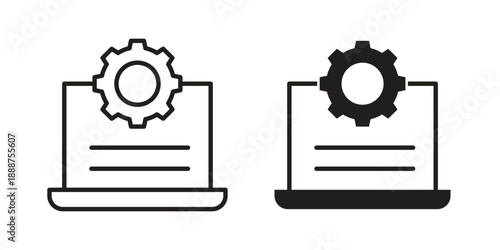 Software Engineering icon vector logo design element. Vector emblem template.