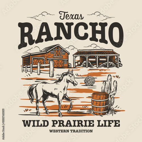 Texas rancho wild prairie life