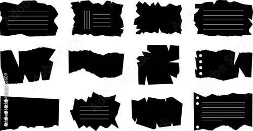 Grunge Frames and Shapes Vector – Torn Label, Rough Edge, and Distressed Design Elements EPS Pack