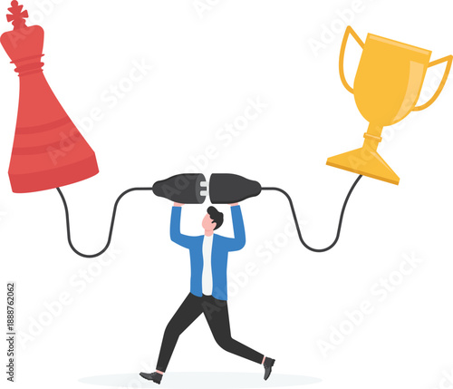 Connecting Chess King to Winning Trophy