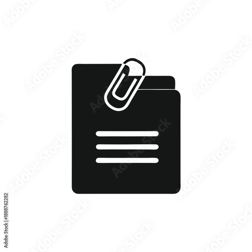 Electronic document folder icon for database management and professional file storage systems