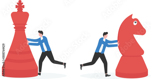 Pushing Chess King and Knight Together