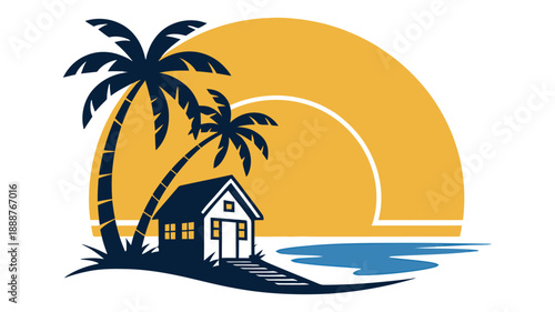 Vintage fast food illustration with burger, fries, and soda