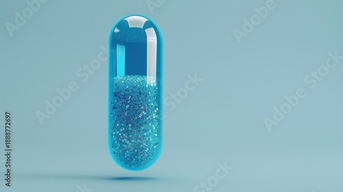 smart digital pill concept , AI innovation in health care medicine, pharmaceutical biotechnology, molecular gene research, deoxyribonucleic acid science, nanotechnology