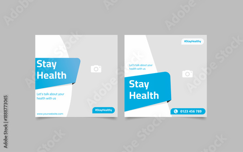 Medical Social Media Post Template, Editable Healthcare Social Media Banner Template. Social media post design free vector. Anyone can use This Design Easily,Banner,Poster,Instagram story