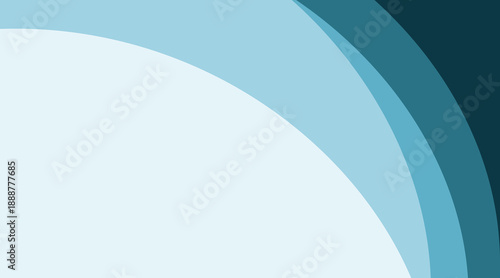 Professional business proposal cover with abstract blue curves and clean corporate layout